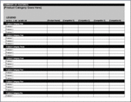 Competitive Matrix Feature Chart screenshot